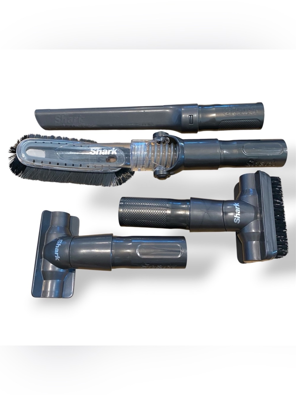 Shark Vacuum Attachment Tool Lot 4pc OEM Crevice Upholstery Dust Brush